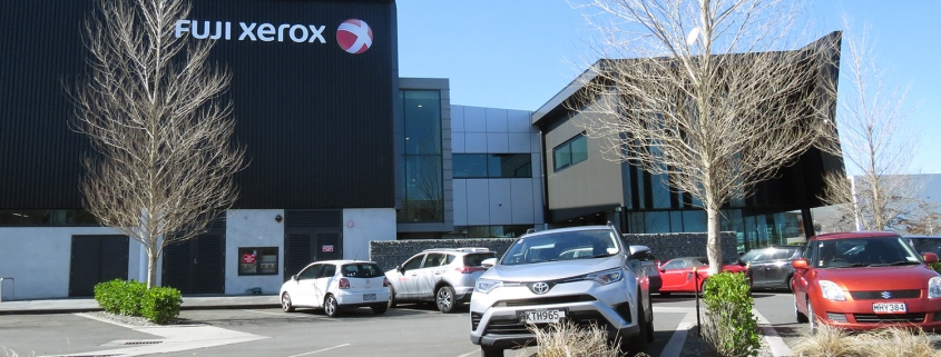 image of the Fuji Xerox company building in Auckland