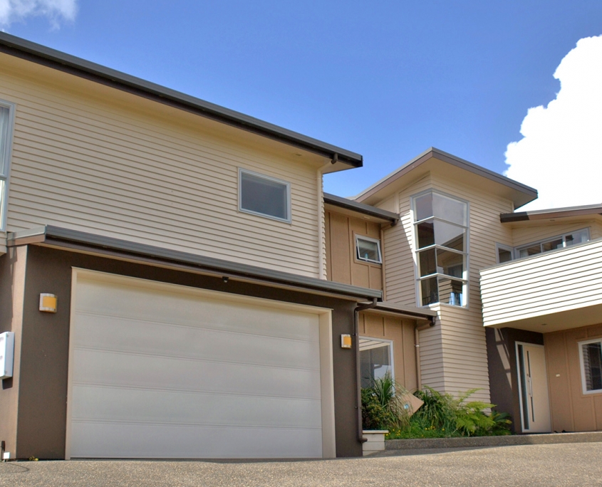 Image of the front of a modern house